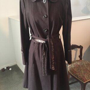 elegant brown trench